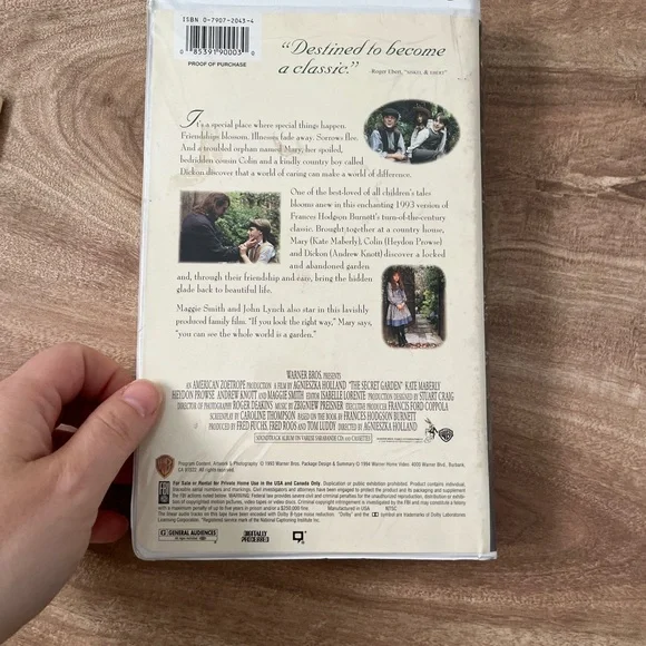 The Secret Garden (VHS, 1993, Clam Shell) - Picture 3 of 7
